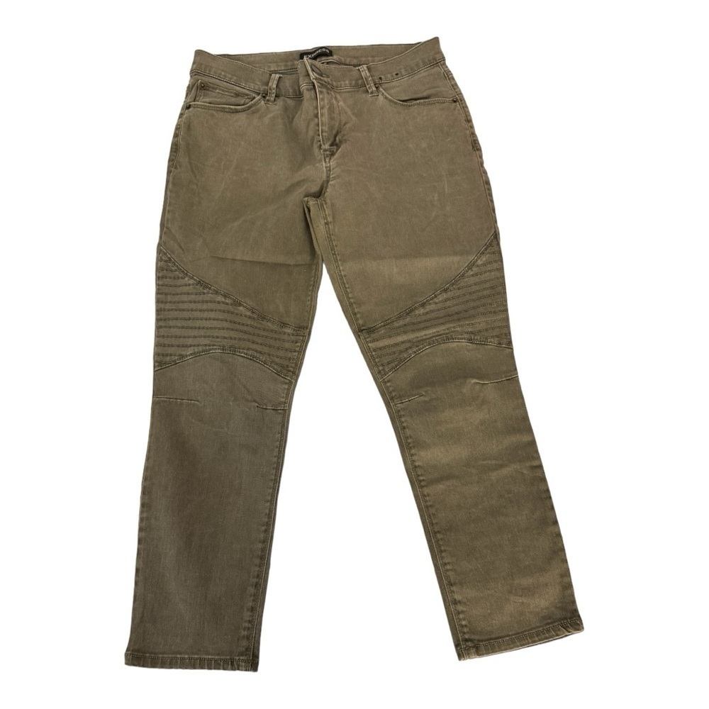 Express Pintuck Knee Skinny Jeans - Picture 4 of 10